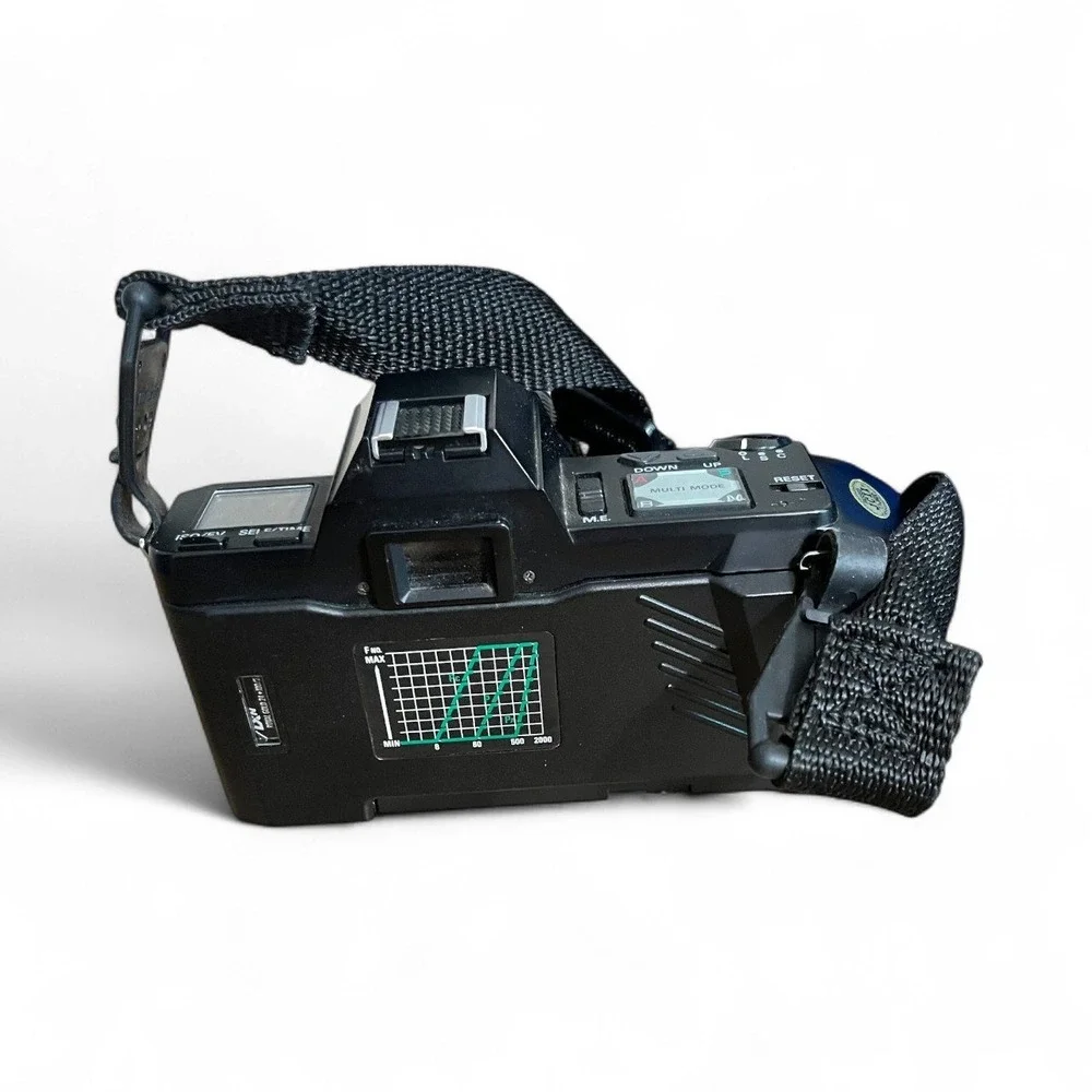 Chinon CP-7m Multi Program SLR Camera with Ozunon Lens, Flash,‎ Bag, Manual